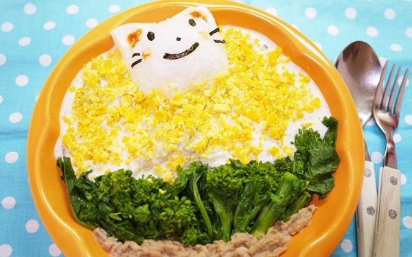 春天料理! 讓你一看就覺得好可愛的「小白猫濃湯」