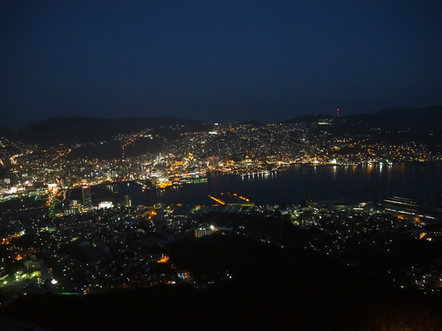 世界新三大夜景-旅遊景點、長崎稲佐山