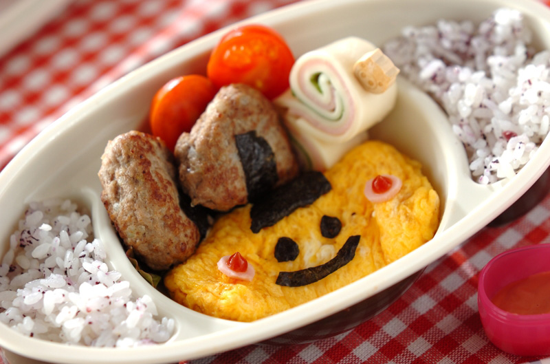 【食譜】微笑蛋包便當♪
