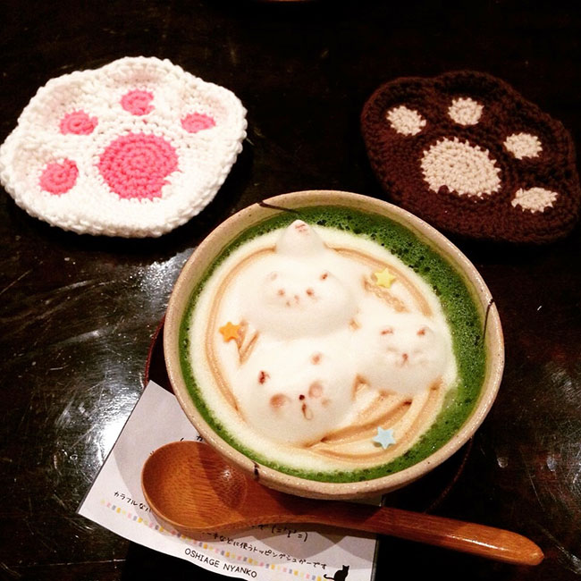 東京自由行~下午茶!愛貓控的小天堂 ~3D貓咪拉花咖啡廳