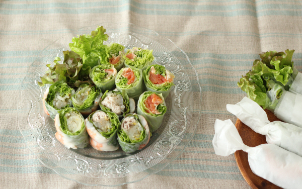 看似烹飪技術高超的派對料理！簡單、華麗又清爽的生春捲