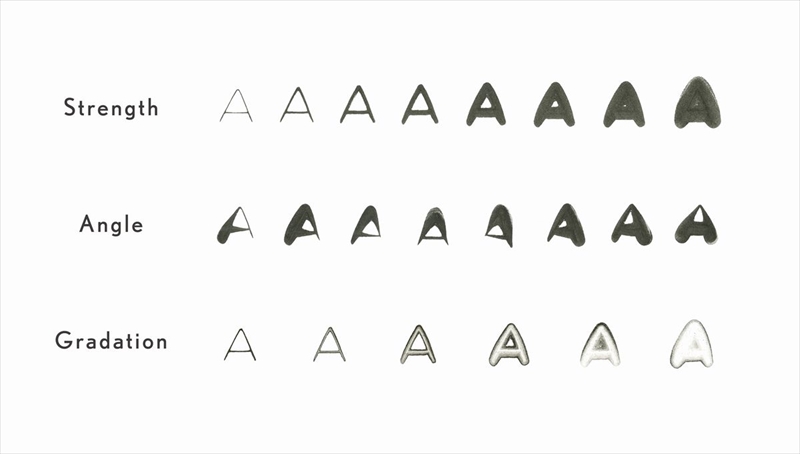 特殊字體可以隨心所欲?只要輕壓字體就能無限變化!充滿玩心的印章