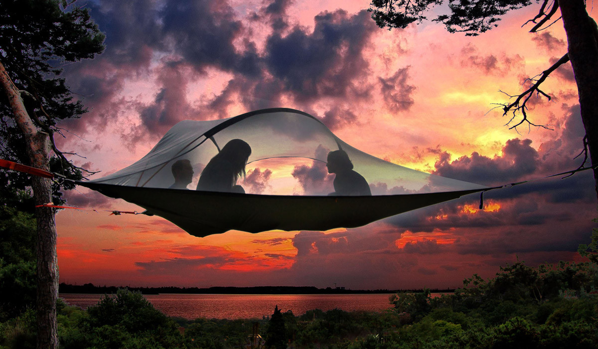 在日本也買得到!可以搭建在空中的嶄新帳棚「TENTSILE」看起來超舒服的!