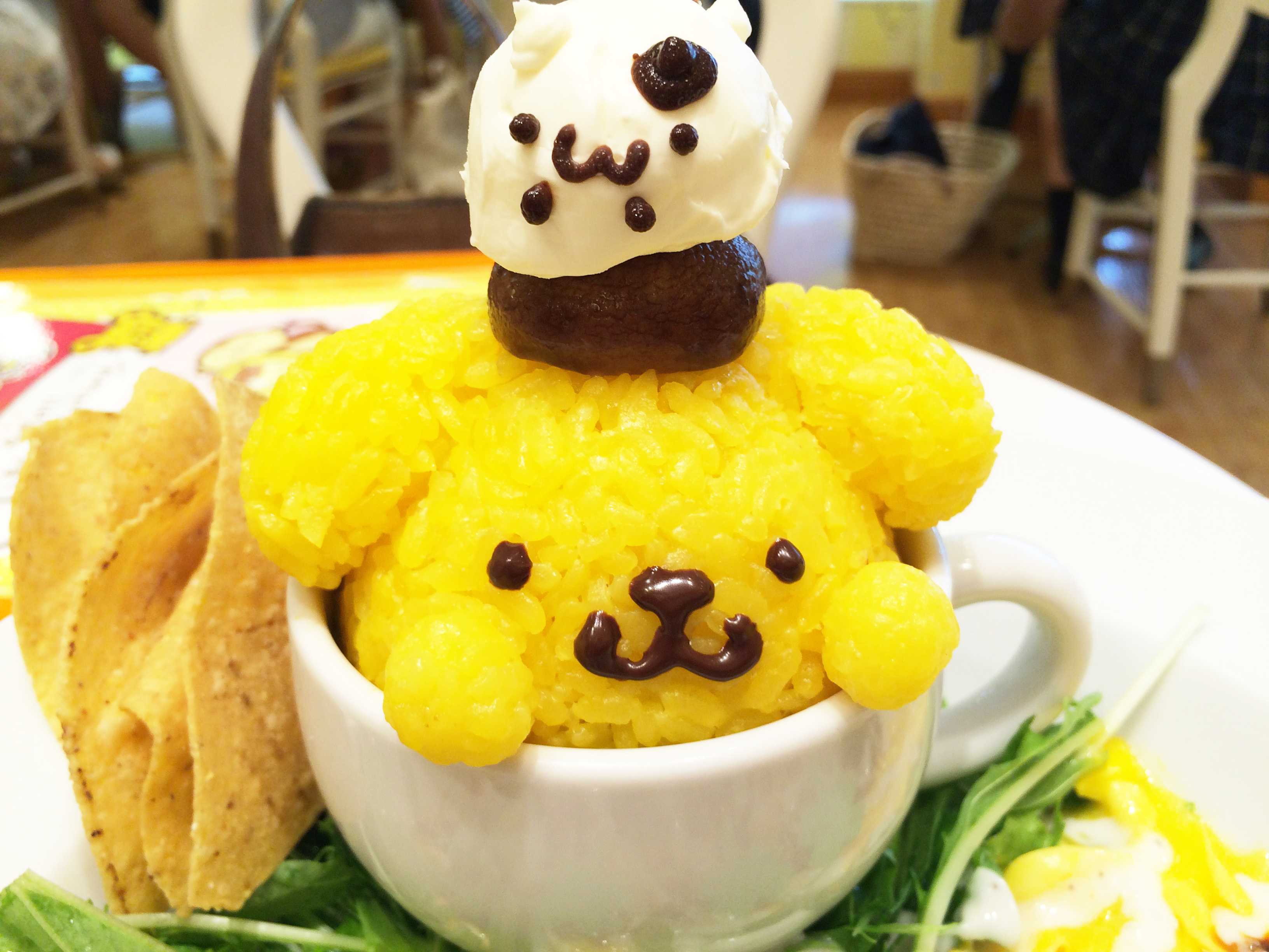 東京自由行~能在布丁狗咖啡廳獲得「THANK YOU 胸章」喔♪ 限定的TACO RICE也好好吃!