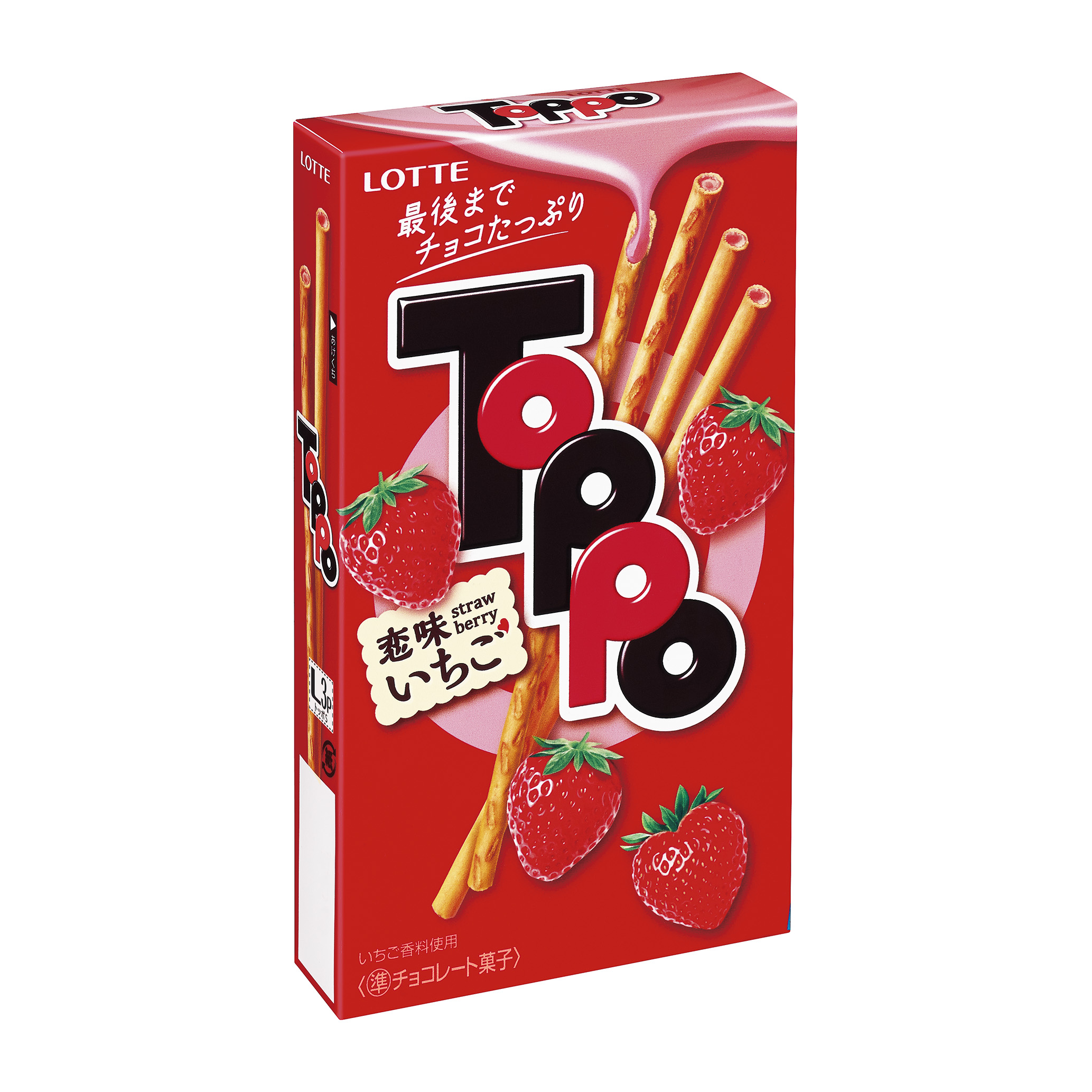 忘卻戀愛滋味的三十歲上下女子必吃♪ 新作「TOPPO」中聽說加有滿滿酸甜戀愛滋味的草莓巧克力!