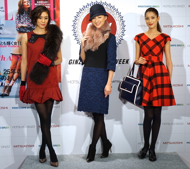 銀座時尚週開始。由松屋、三越、PRINTEMPS三家百貨推出三種時尚造型