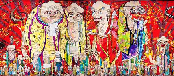 睽違14年村上隆大型個展,將於日本國內登場!注目焦點是全長100m超大型作品《五百羅漢圖》