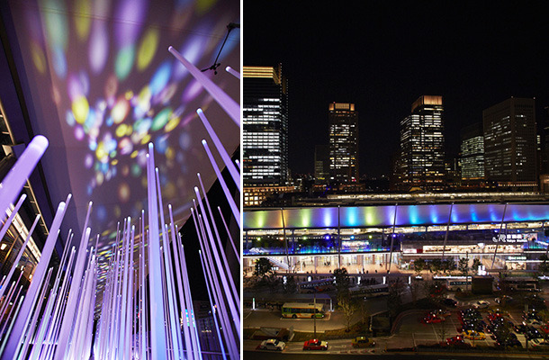 使用燈光和聲音創造出”風”的視覺效果!東京車站夢幻的燈景「Tokyo Colors 2015」