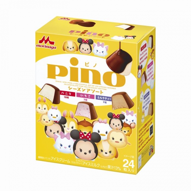 「迪士尼Tsum Tsum」與森永乳業「Pino」合作推出期間限定版!特色鮮明的外盒與獨立包裝可愛到不行!!