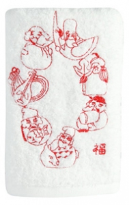 縁起物 フェイスタオル