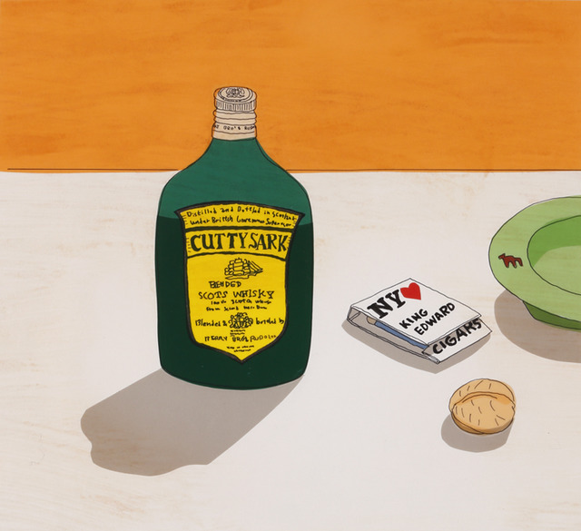 安西水丸 「CUTTY SARK」 出自『象工場的HAPPY END』(CBS Sony/講談社) 1983年 私人收藏