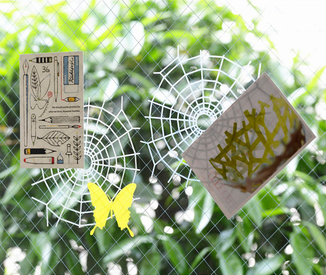 蜘蛛網收納貼紙