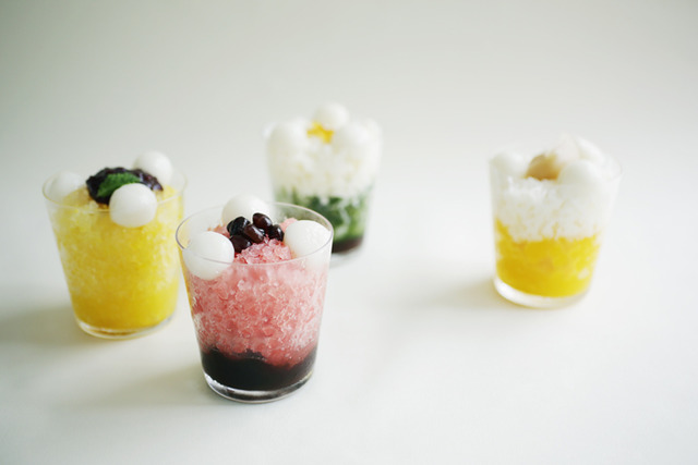 虎屋咖啡館六本木之丘店、表參道之丘店、青山店將在不同的期間供應4種「刨冰」