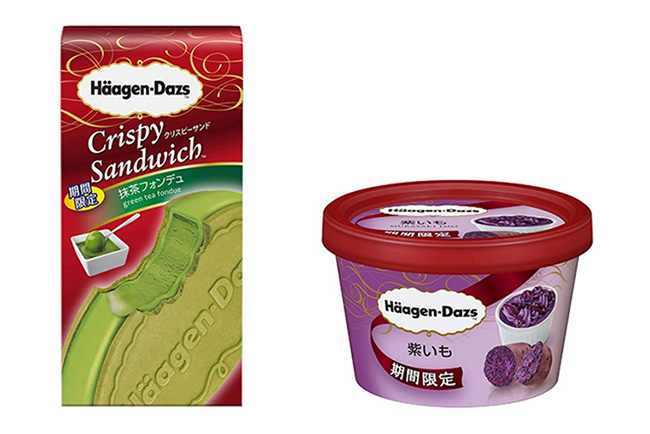 日本 Häagen-Dazs8月新作!抹茶火鍋脆餅三明治&紫芋口味迷你杯期間限定登場!