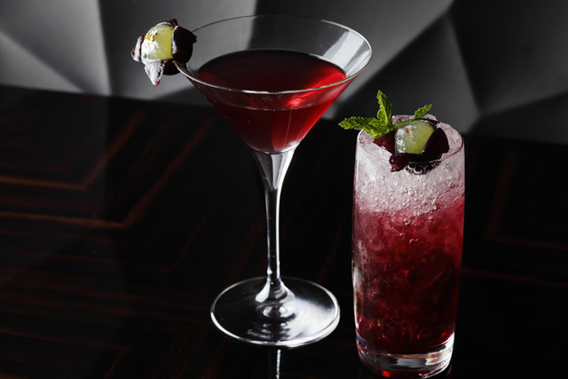 Prive的「巨峰與伯爵茶之側車」與「巨峰之莫吉托」(各2,400日圓)