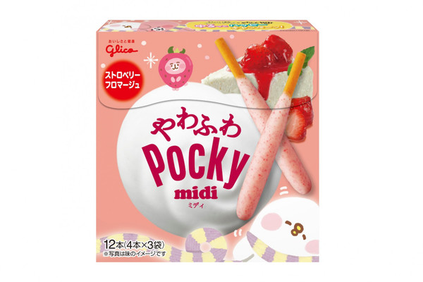 卡娜赫拉聯名款!草莓綿綿糖口味的「Pocky midi」日本全新發售!!