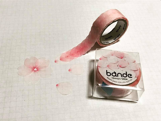 片片櫻花花瓣紙紙膠帶夢幻登場!Bande Masking Roll Sticker系列日本人氣爆發中!