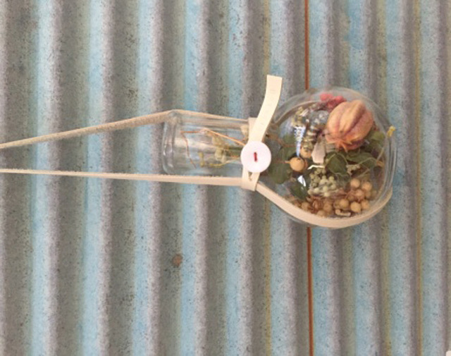 「塞滿春天的信息瓶」製作