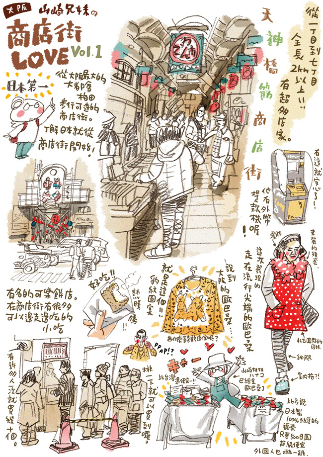 山崎兄妹來為大家介紹大阪商店街系列之一「天神橋筋商店街」