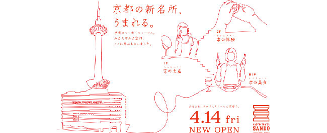 京都新名所!一起來KYOTO TOWER SANDO吃喝玩樂吧!