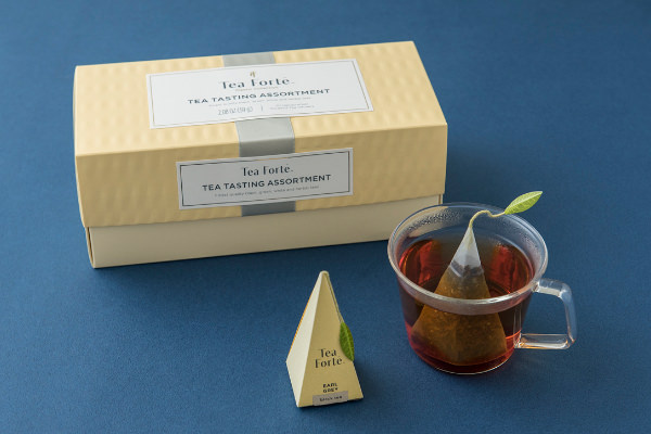 來自紐約的 Tea Forte.：金字塔型立體茶包可在杯中站立