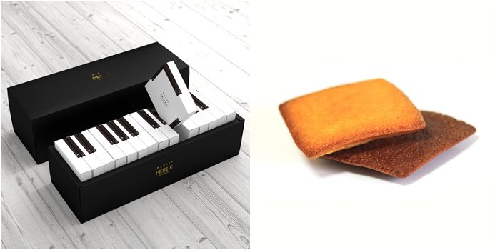 MARAIS 鋼琴費南雪：整個禮盒宛如一架鋼琴／原味費南雪與巧克力費南雪