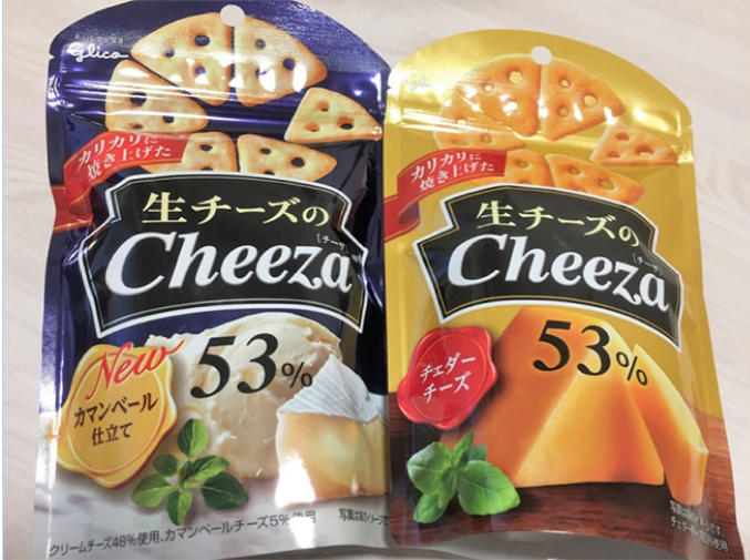 Cheeza 濃厚生起司三角脆片餅乾 / Glico 固力果