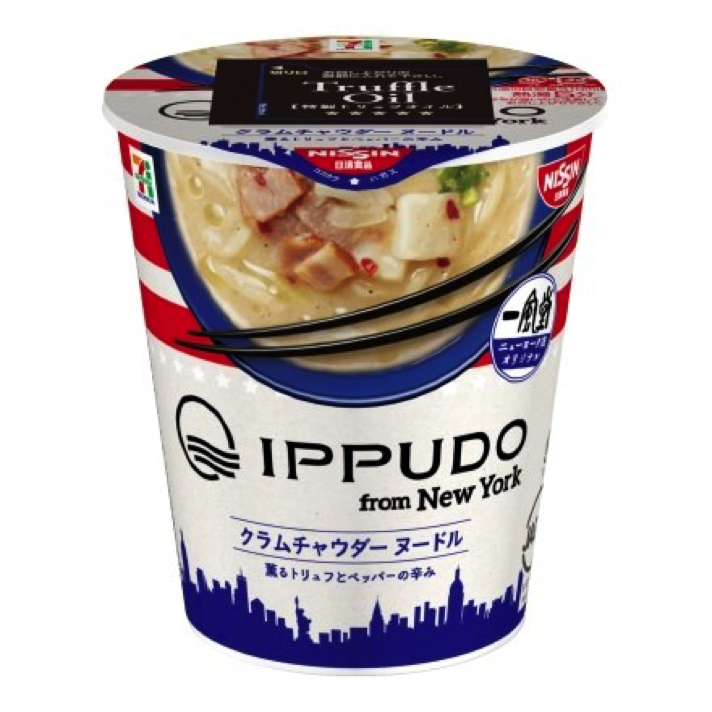7 PREMIUM IPPUDO NY 蛤蜊巧達濃湯拉麵：外包裝