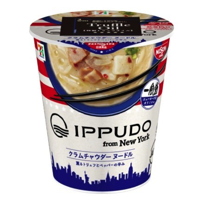 7 PREMIUM IPPUDO NY 蛤蜊巧達濃湯拉麵:外包裝