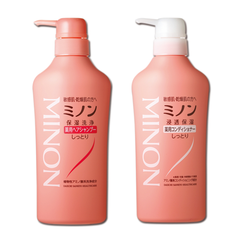 第一三共 MINON 藥用保濕洗髮精／潤髮乳