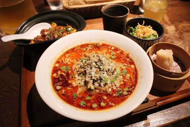 中華旬彩森本 迷你麻婆豆腐蓋飯+擔擔麵套餐