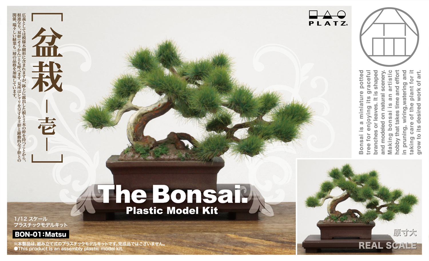 PLATZ｜1/12 THE BONSAI 盆栽系列組裝模型 [BON-01：松]