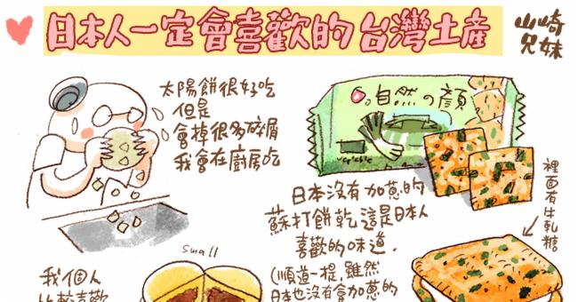 山崎兄妹來為大家介紹日本人收到會開心的台灣伴手禮
