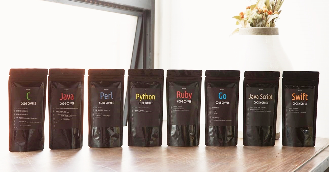 工程師必喝「CODE COFFEE」程式語言咖啡!嚐嚐C、Java、Ruby、Python的滋味