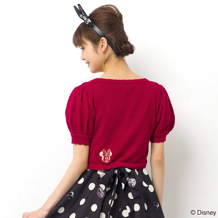 secrethoney迪士尼公主洋裝D23expo2018米妮款加紅色小外套背面