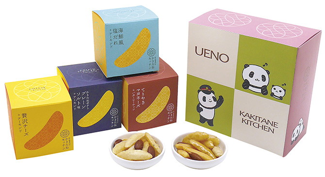 上野限定柿種廚房熊貓造型禮物盒