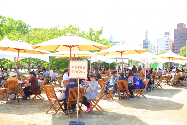 拉麵女子博 in 大阪2018長居公園女子專用座位區