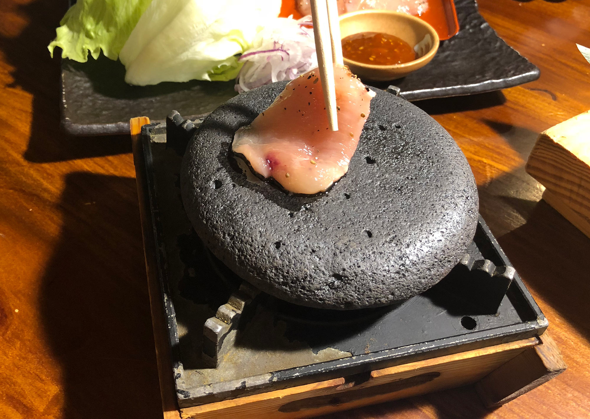 雞肉石板燒