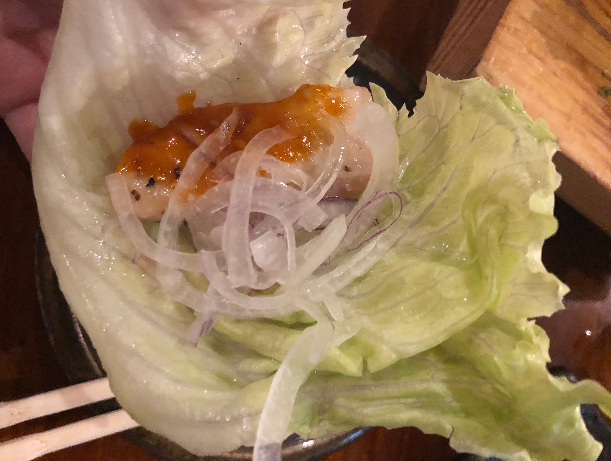雞肉包生菜照