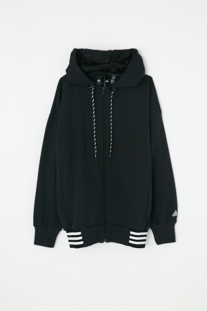 adidas&moussy共同開發聯名商品第四彈連帽外套黑 hoody sweat black