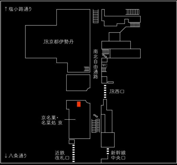 京都车站店位置图