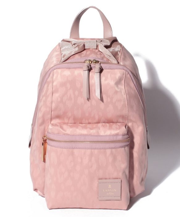 LANVIN-en-bleu-法國品牌日本限定專屬品牌粉紅後背包