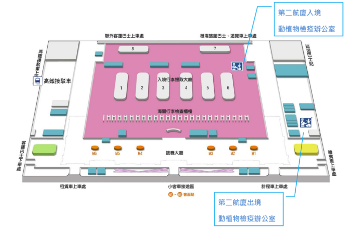 桃園機場檢疫站 二航出境檢查室