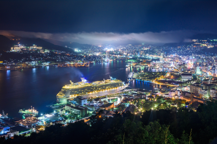 長崎旅遊推薦觀光景點_世界三大夜景日本三大夜景長崎稻佐山夜景