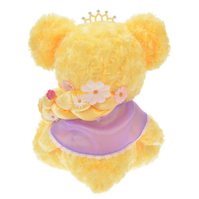 日本迪士尼商店大學熊UniBearsity公主熊PrincessBear_魔法奇緣長髮公主樂佩背面