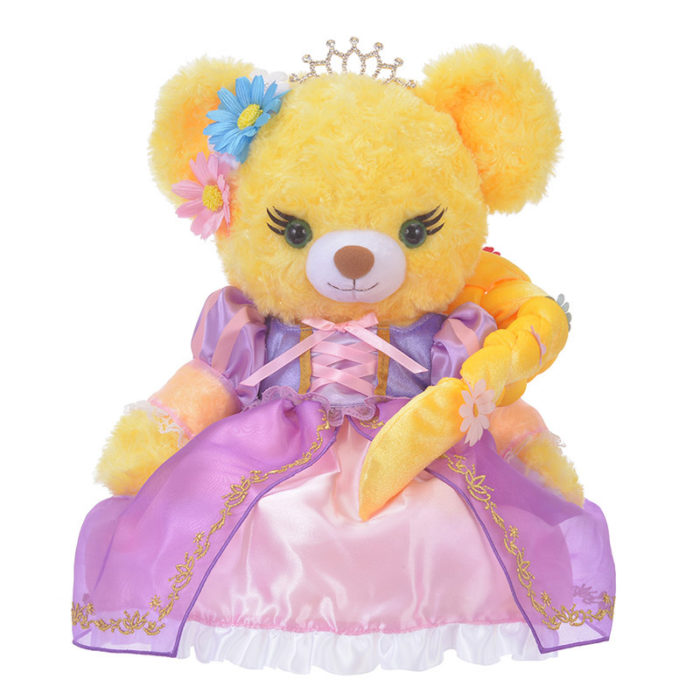 日本迪士尼商店大學熊UniBearsity公主熊PrincessBear_魔法奇緣長髮公主樂佩禮服