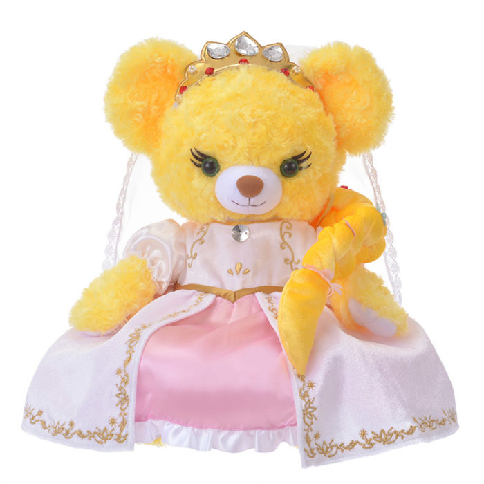 日本迪士尼商店大學熊UniBearsity公主熊PrincessBear_魔法奇緣長髮公主樂佩禮服