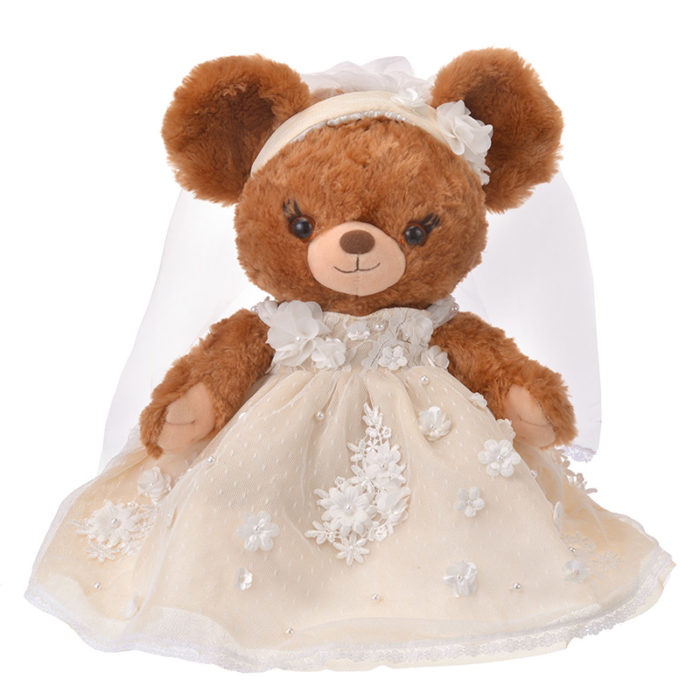 日本迪士尼商店大學熊UniBearsity公主熊PrincessBear_魔法奇緣長髮公主THE HANY禮服