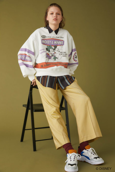 Disney SERIES CREATED by MOUSSY 5th collection 白上衣