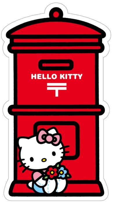 日本郵局HELLO KITTY郵筒明信片